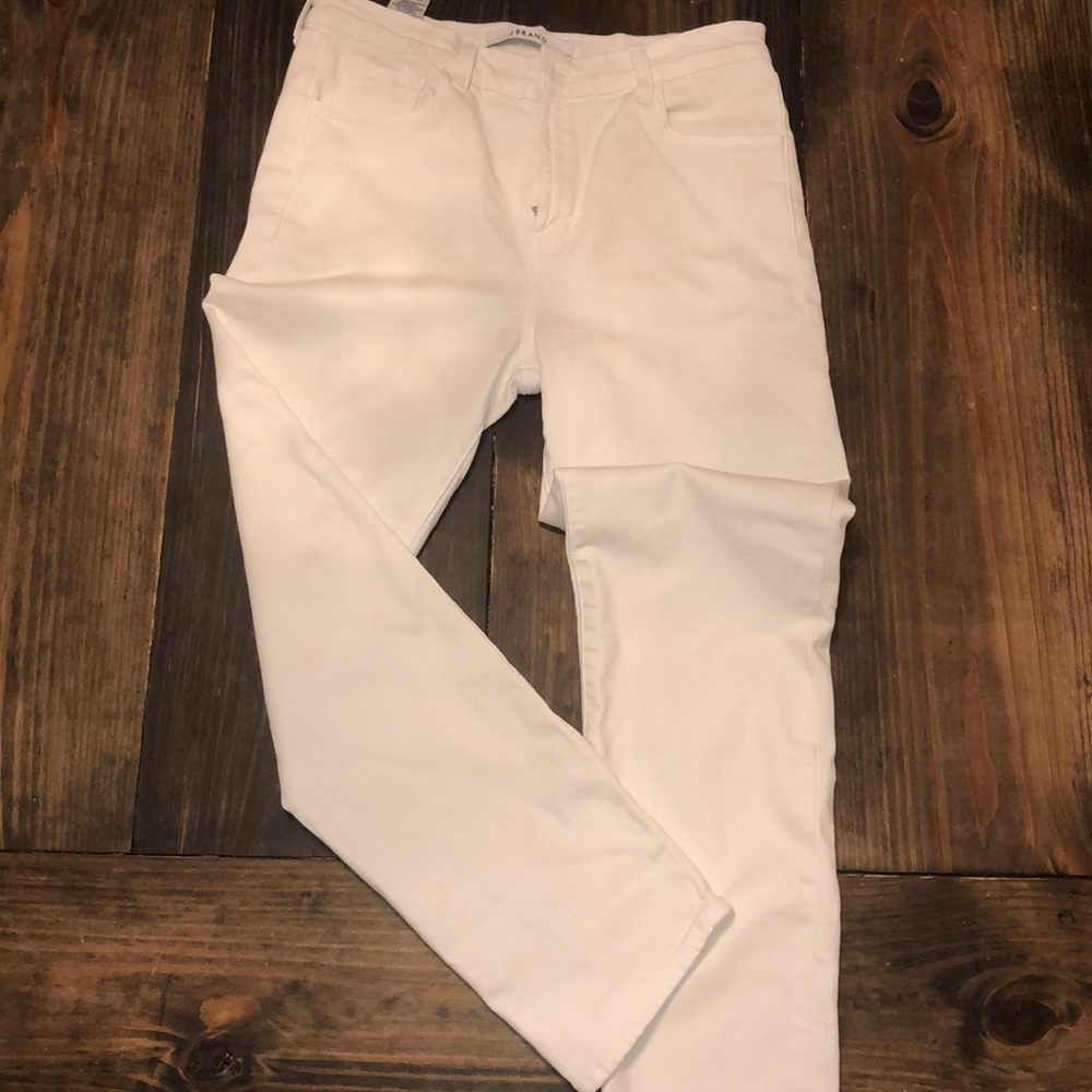J BRAND white pants.